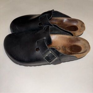 Birkenstock Boston Black Leather Mules
EU41 W10 M8 Slip On Unisex Clogs Sandals
